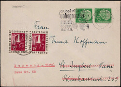 10 Pf. Heuss (2) nebst 15 Fr. Saarmesse (2) als interessante ...