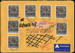 5 Fr. Wappen II. Auflage 1993 als Massen-MEF. auf portogerechtem Lupo ...