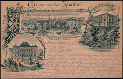 115300: Germany East, Zip Code O-53, 530 Weimar - Picture postcards