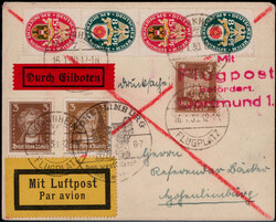 1100110: Deutsches Reich, 1923/32 Weimarer Republik - Zusammendrucke