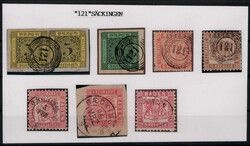 10: Alemania antiguos estados Baden - Cancellations and seals