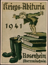 Rosenheim  W-8200,  Studentika-Karte  "Kriegs-Abituria 1941 der ...