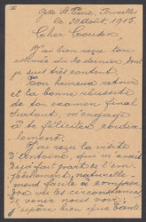 "JETTE",  K1 klar auf Nachsende-Auslands-GA 10 C. Germania 1915 in ...