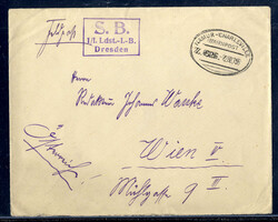 "NAMUR - CHARLEVILLE Z. 626",  Bahnpost-Ovalstempel nebst violettem ...