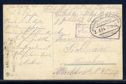 "BRÜSSEL - VALENCIENNES Z. 604",  Bahnpost-Ovalstempel klar auf ...