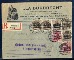 "CTR. MILITÄR UEBERWACH. STELLE BRÖSZ",  seltener violetter L2 klar ...