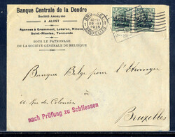 5 Pf. Germania (2) mit Firmenlochung  "BCD"  (Banque Centrale de la ...