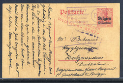 "GENT",  roter L2  "DURCH DIE ETAPPEN INSPEKTION-GENT" nebst ...