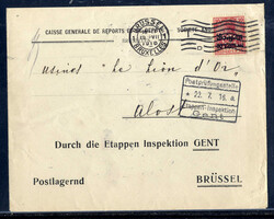 10 C. Germania mit Firmenlochung  "CE" auf Couvert mit Rollstempel  ...