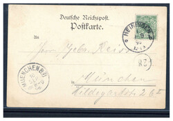 Meiningen  O-6100,  Vorläufertype  "Gruss vom Jerusalem" 1896  I-II