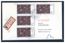 90 Pf.  100. Geburtstag Paul Klee 1979 (4) als MEF. auf ...