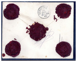 "FREIGEGEBEN AUSLANDSSTELLE DES BAHNPOSTAMTES MÜNCHEN",  violetter ...