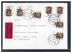 50 Pf. Europa 1979 (7) als MEF. auf portogerechtem ...