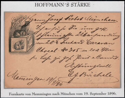 "HOFFMANN STÄRKE" mit Abb. von zwei Katzen innerhalb von München ...