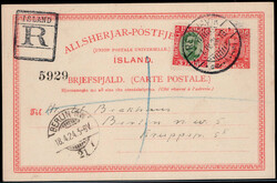 30 A. Freim. 1920 als Zfr. auf 25 A. Reco.-Blanko-Auslands-GA  ...