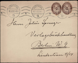 20 Ö Ziffern-GAA aus U 33 (2) als MEF. auf Auslandscouvert mit ...