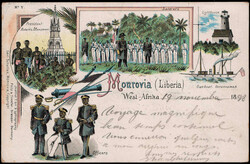 4165: Liberia - Picture postcards