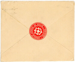 10 C. Dschunke als EF. auf Couvert des schweizer Konsulats in ...