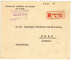 50 C. Freim. 1932/34 nebst zwei weiteren Werten auf Reco.-Couvert des ...
