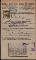 10 C. Ceres als Formularverwendung  "DEMAND D' AFFILIATION" 1935
