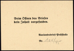 "BEIM ÖFFNEN DES BRIEFES KEIN INHALT VORGEFUNDEN ...