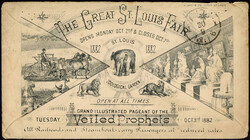 2 C. GAA Washington als Zfr. auf rks. herrlich illustriertem 3 C. GU ...