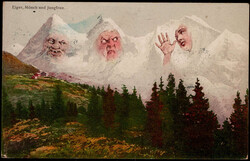 203099: Picture Postcards, Mountains, Faces in Mountains – other