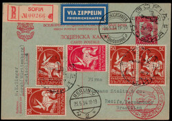 1. SAF. 1934 - Zuleitung Sofia 22.5.34, Reco.-GA über Berlin und ...
