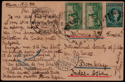 20 St. Freim. 1921 (4) nebst vier weiteren Werten vorder.- und rks. ...