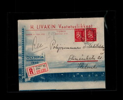 2 M. Wappenlöwe (2) als MEF. auf beidseitig illustriertem Reco ...