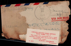 "THIS LETTER WAS RECOVERED FROM A MAIL-CARRYING AIRPLANE THAT WAS IN ...