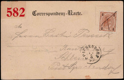 2 Kr. Fr.-Joseph Freim. 1890 als EF. auf AK  "HERMAGOR" mit ...