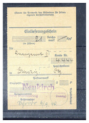 "NEUKIRCH ÜBER SCHÖNEBERG DANZIG", guter aptierter Landpost L2 klar ...