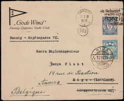 35 Pf. Staatswappen als EF. auf portogerechtem Auslandsbrief mit ...