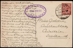 "ZOPPOT (FREIE STADT DANZIG)", Stegstempel als Fremdentwertung auf ...