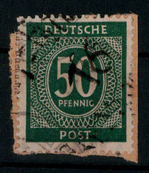 "16" NORDHAUSEN,  Bezirkshandstempel klar auf Bfstk. 50 Pf. Ziffern, ...