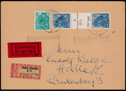 50 Pf. Fünfjahresplan Rollenmarken-Versuchsausgabe im senkrechten ...