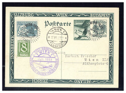 "ROBERT KRONFELD VIER-LÄNDER-FLUG JULI 1933", Privat-GA in grüner ...