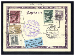 "ROBERT KRONFELD VIER-LÄNDER-FLUG JULI 1933", Privat-GA in violetter ...