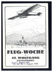 "ST. WOLFGANG - FLUGWOCHE 1924",  sign. H.W. , rks. verschiedene ...