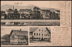 Großweil W-8119, Gasthof zur Loisach 1912 I-IIAutomatically ...