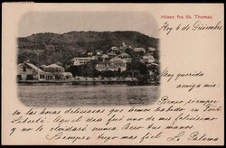 "FLANDRIA", guter violetter L1 klar auf s/w - AK "HILSEN FRA ST. ...