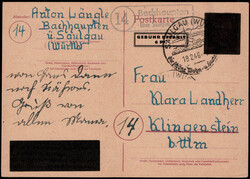 1335: French Occupation Wuerttemberg - Cancellations and seals