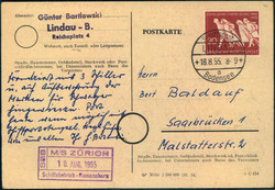 746030: Schifffahrt, Schiffspost, Bodensee Schiffspost