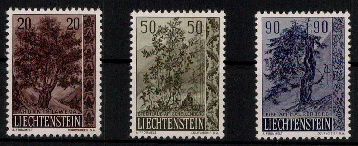 Einheimische Bäume und Sträucher 1958 kpl. **  (28,-)