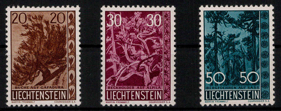 Einheimische Bäume und Sträucher 1960 kpl. **  (40,-)