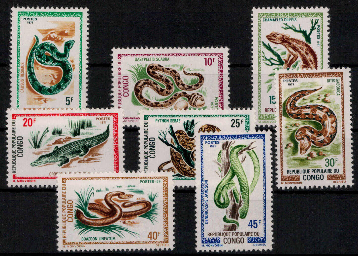 Reptilien 1971 kpl. **  (22,-)