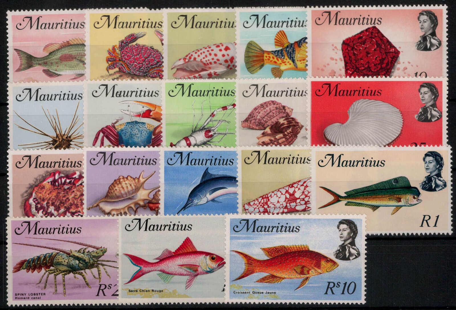 Meerestiere 1969 kpl. **  (36,-)