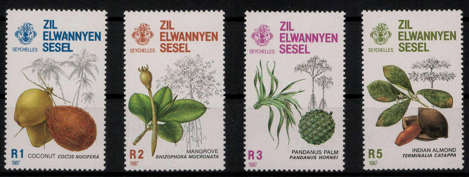 Bäume 1987 kpl. **  (14,-)