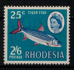 2'6 Sh. P / 25 C. Tigersalmler 1968 **  (40,-)